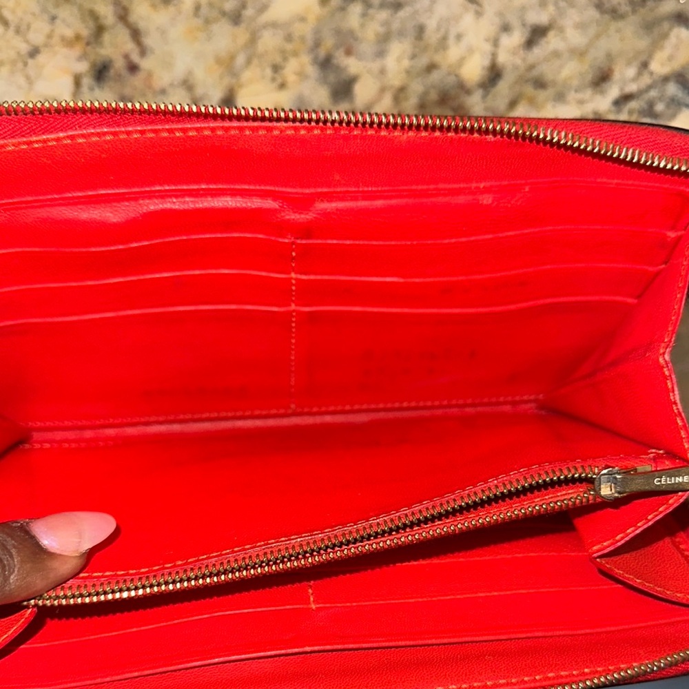 Celine Red Leather Wallet - Picture 10 of 10